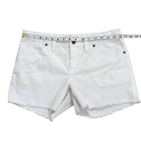 Carve Designs Corduroy Cutoff Shorts 4" White Womens Size 6 - Picture 4 of 7